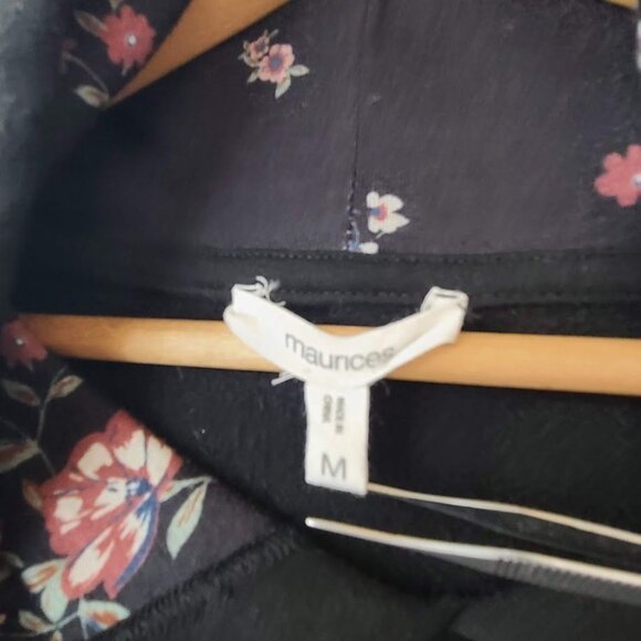 Maurices Floral Homeward Fleece Pullover Hoodie Sweatshirt Womens Size M - Picture 3 of 9